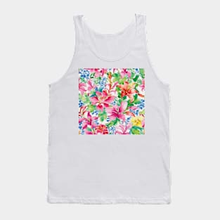 Lillies chinoiserie pattern Tank Top